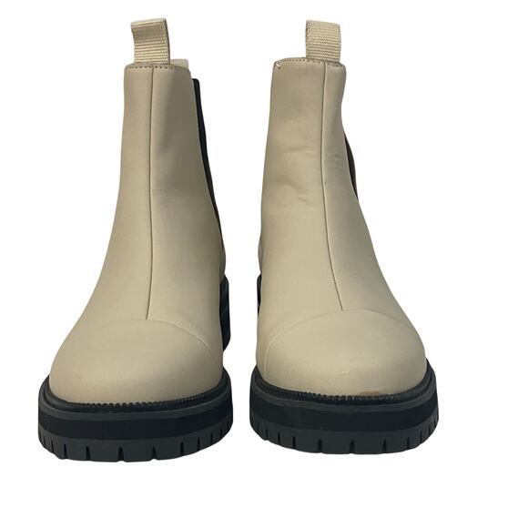 Toms Dakota Chelsea Boots Leather Warm Beige Women's Size 9 - Picture 4 of 13
